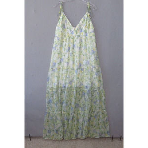 Abercrombie & Fitch Maxi XL Yellow Ditsy Floral Perfect for packing! No wrinkle!